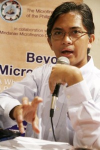Mindanao Microfinance Council Executive Director Jeffrey Ordoñez. Mindanews Photo by Keith Bacongco