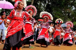 DANCE, DANCE, DANCE. Talaandig women dance to the crowd who gathered for the opening of the Talaandig Festival in Sungco, Lantapan town in Bukidnon province last week. MindaNews photo by Froilan Gallardo