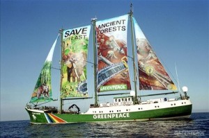 Greenpeace Ship Rainbow Warrior. Photo courtesy of Greenpeace