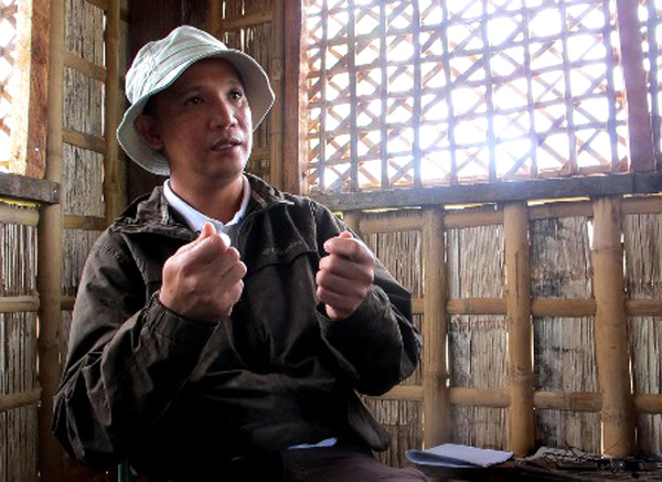 File photo of Temogen “Cocoy” Tulawie during an interview in North Cotabato on October 2010. Mindanews File Photo by Froilan Gallardo