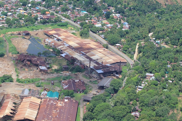 Aerial view of the compound of Findlay Millar Timber Company in this file photo taken on July 4, 2014. MindaNews photo by Richel V. Umel 