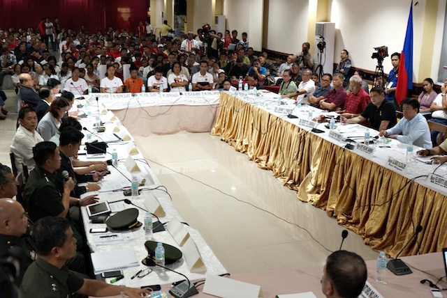 The two-day Senate probe on Lumad killings held in Tandag City, Surigao del Sur, ended Friday afternoon with critical questions unanswered. MindaNews photo by Erwin Mascarinas