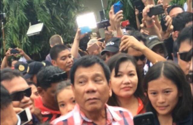 Duterte ends break on Sunday, will face public on Monday. He was last seen on May 9 during the elections, his visit to the grave of his parents and to his spiritual adviser, Pastor Apollo Quiboloy. MindaNews photo by ANTONIO L. COLINA IV 