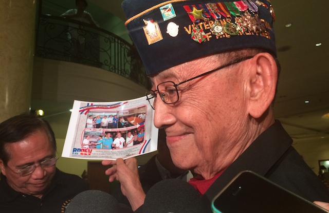 “Kaya ko (I can do this!),” the 89-year old former President Fidel Ramos told reporters at the Marco Polo Hotel Davao on Saturday evening, on his acceptance of President Duterte's offer to bs special envoy to China. MIndaNews photo by ANTONIO L. COLINA IV 