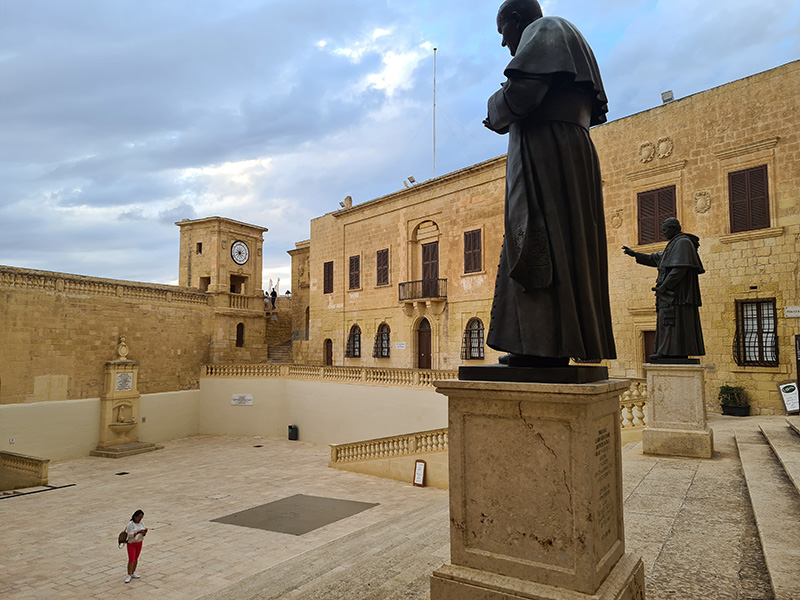 empty Citadel in Gozo island