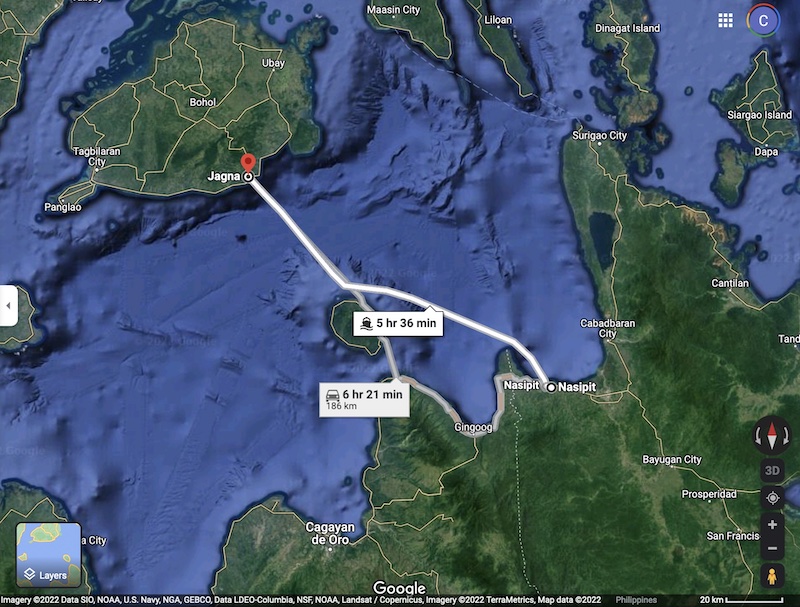 Passenger ferry from Nasipit runs aground in Jagna, Bohol; passengers